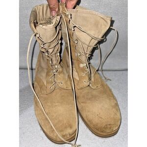 Vibram Gortex Beige Military US Army Flight Combat Boots Mens Size‎  Unk